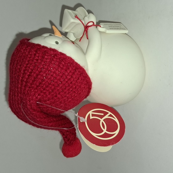 Dept 56 Snowman Snowpinions  Christmas Calories Don't Count TOO CUTE - Picture 2 of 6